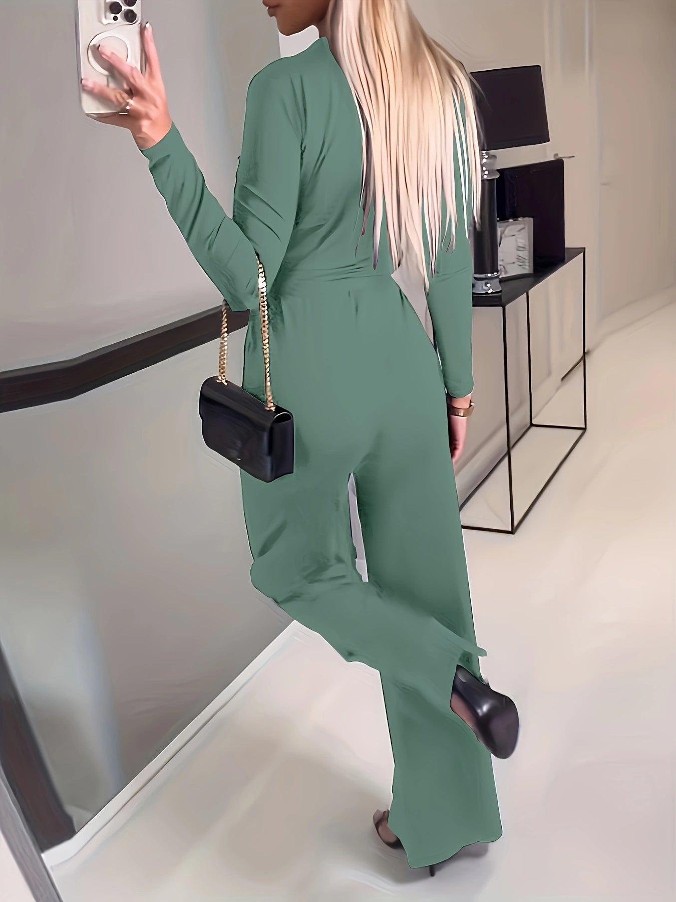Anastasia - Casual Solid Color Jumpsuit