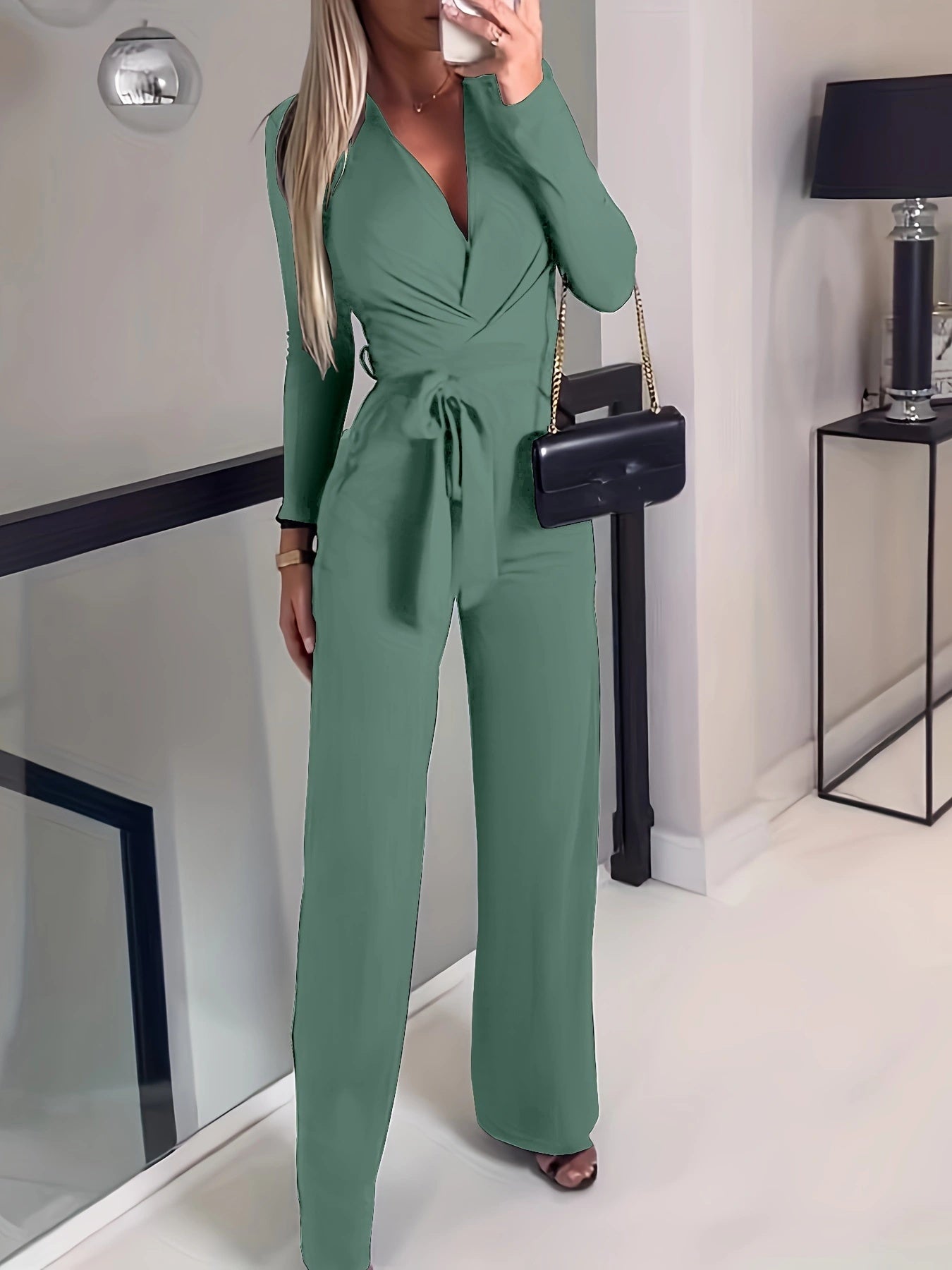 Anastasia - Casual Solid Color Jumpsuit
